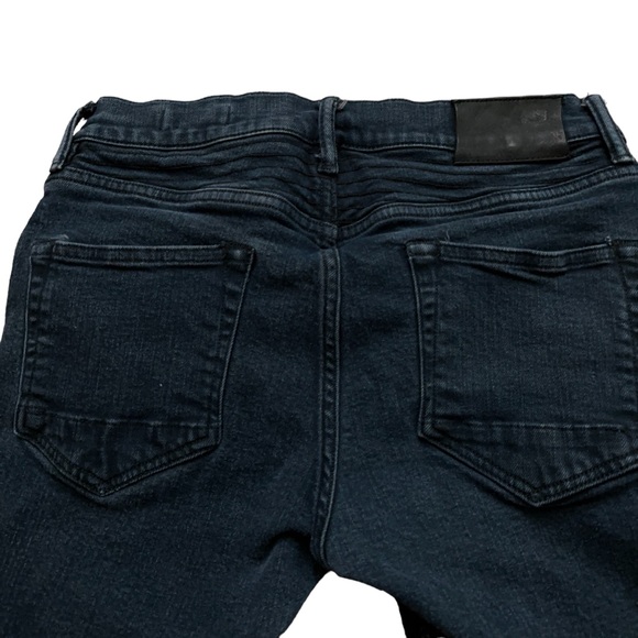 Allsaints Jeans Mens Size 30 Hoxley Wilkins Cigarette Stretch Button Fly Blue - Picture 4 of 5